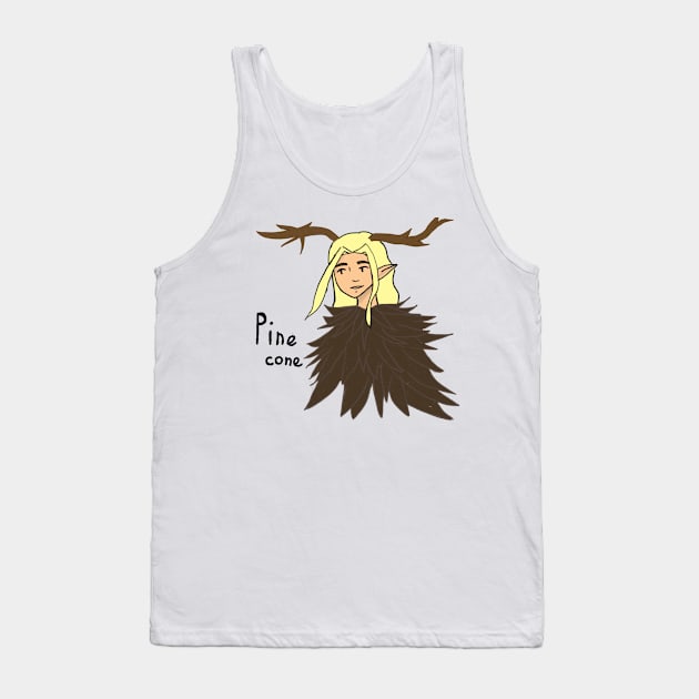 Pine cone Tank Top by Seira